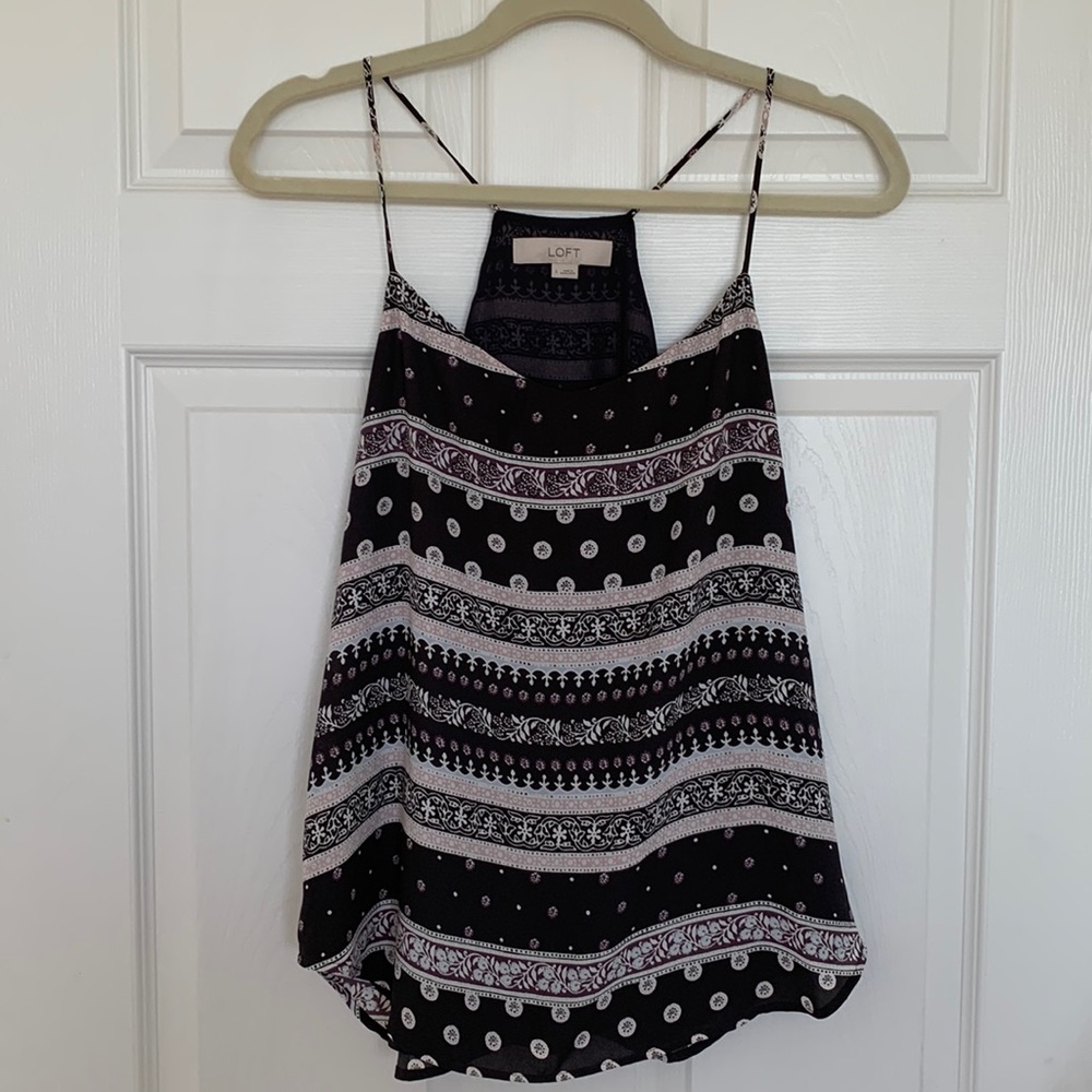LOFT printed flowy tank top